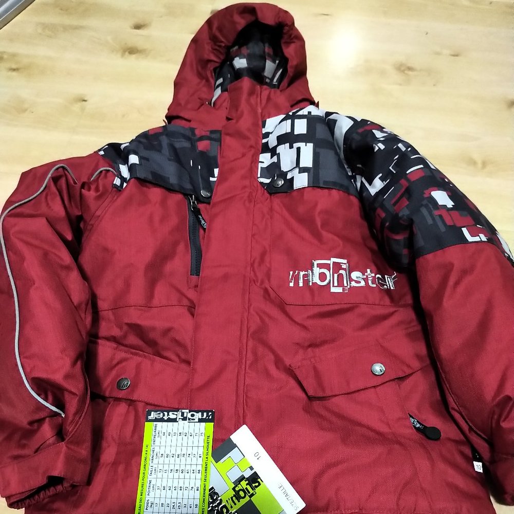 Monster Boys Winter Jacket Size 10